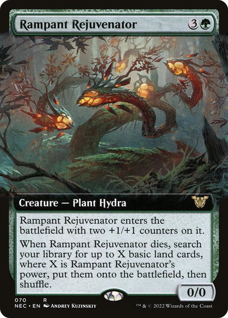 Rampant Rejuvenator (Extended Art) - Commander: Kamigawa: Neon Dynasty Magic: The Gathering trading card