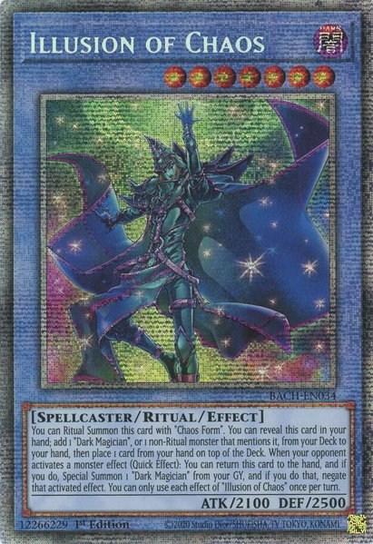 Illusion of Chaos (Starlight Rare) trading card from Battle of Chaos Illusion of Chaos (Starlight Rare) - Battle of Chaos YuGiOh trading card