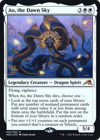 Ao, the Dawn Sky - Prerelease Cards (PRE) #2s - Mythic Magic: The Gathering Trading Card