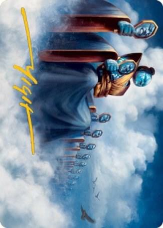 Myojin of Cryptic Dreams Art Card (Gold-Stamped Signature) - Art Series: Kamigawa: Neon Dynasty Magic: The Gathering trading card