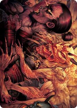 Gift of Wrath Art Card - Art Series: Kamigawa: Neon Dynasty Magic: The Gathering trading card