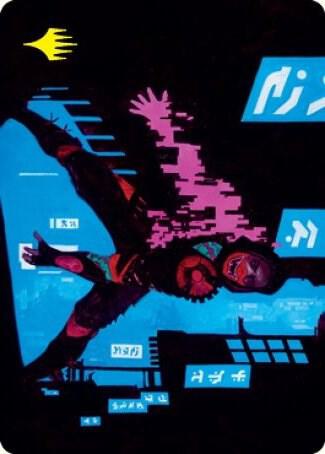 Return to Action Art Card (Gold-Stamped Signature) - Art Series: Kamigawa: Neon Dynasty Magic: The Gathering trading card