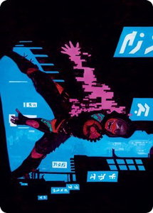 Return to Action Art Card - Art Series: Kamigawa: Neon Dynasty (ASNEO) #12 - Special Magic: The Gathering Trading Card