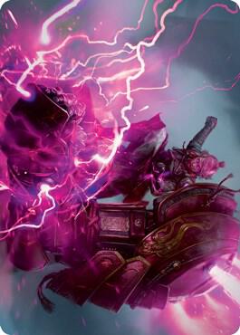 Voltage Surge Art Card - Art Series: Kamigawa: Neon Dynasty Magic: The Gathering trading card