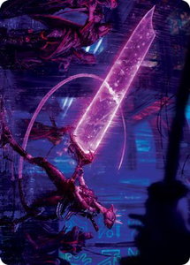 Enormous Energy Blade Art Card - Art Series: Kamigawa: Neon Dynasty (ASNEO) #16 - Special Magic: The Gathering Trading Card