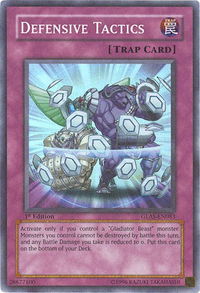 Defensive Tactics - Gladiator's Assault (GLAS) #GLAS-EN083 - Super Rare YuGiOh Trading Card