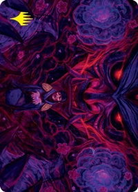 Reckoner Shakedown Art Card (Gold-Stamped Signature) - Art Series: Kamigawa: Neon Dynasty (ASNEO) #18 - Special Magic: The Gathering Trading Card