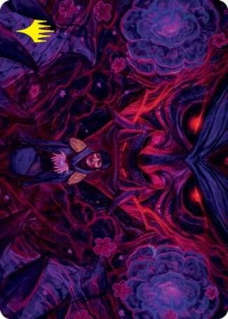 Reckoner Shakedown Art Card (Gold-Stamped Signature) - Art Series: Kamigawa: Neon Dynasty Magic: The Gathering trading card