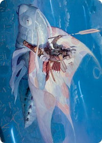 Sky-Blessed Samurai Art Card - Art Series: Kamigawa: Neon Dynasty (ASNEO) #19 - Special Magic: The Gathering Trading Card