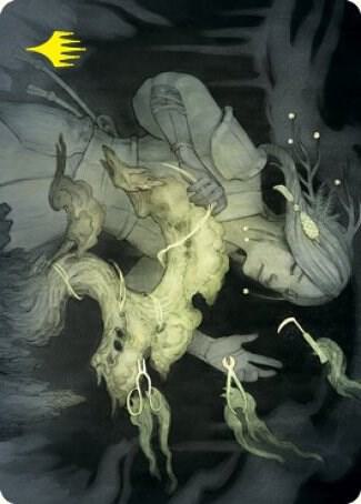 Careful Cultivation Art Card (Gold-Stamped Signature) - Art Series: Kamigawa: Neon Dynasty Magic: The Gathering trading card