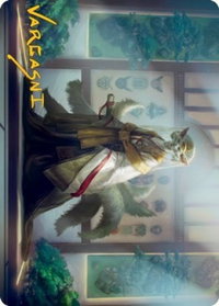 Light-Paws, Emperor's Voice Art Card (Gold-Stamped Signature) - Art Series: Kamigawa: Neon Dynasty (ASNEO) #23 - Special Magic: The Gathering Trading Card