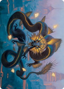 Ao, the Dawn Sky Art Card (25/81) - Art Series: Kamigawa: Neon Dynasty (ASNEO) #25 - Special Magic: The Gathering Trading Card