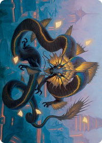 Ao, the Dawn Sky Art Card (25/81) - Art Series: Kamigawa: Neon Dynasty (ASNEO) #25 - Special Magic: The Gathering Trading Card