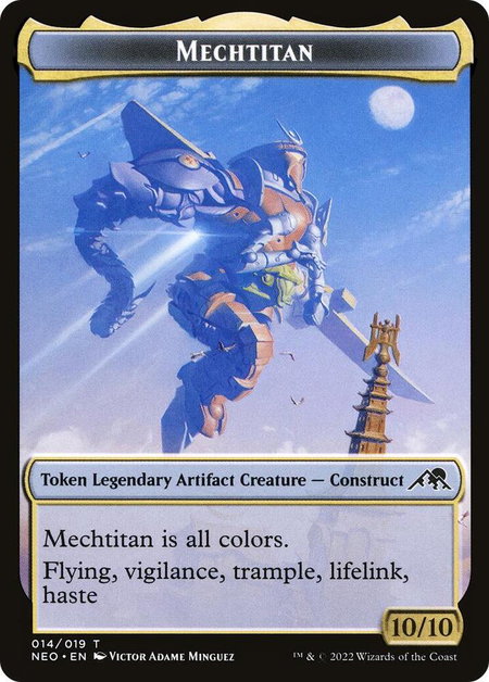 Mechtitan Token - Kamigawa: Neon Dynasty Magic: The Gathering trading card
