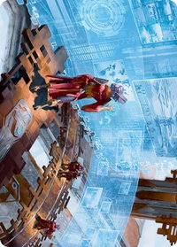 Universal Surveillance Art Card - Art Series: Kamigawa: Neon Dynasty (ASNEO) #27 - Special Magic: The Gathering Trading Card