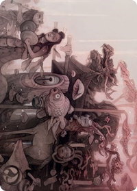 March of Burgeoning Life Art Card - Art Series: Kamigawa: Neon Dynasty (ASNEO) #29 - Special Magic: The Gathering Trading Card