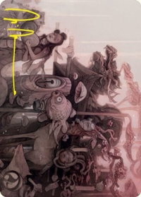 March of Burgeoning Life Art Card (Gold-Stamped Signature) - Art Series: Kamigawa: Neon Dynasty (ASNEO) #29 - Special Magic: The Gathering Trading Card