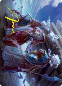 Guardians of Oboro Art Card (Gold-Stamped Signature) - Art Series: Kamigawa: Neon Dynasty (ASNEO) #30 - Special Magic: The Gathering Trading Card