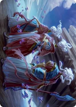 Guardians of Oboro Art Card trading card from Art Series: Kamigawa: Neon Dynasty Guardians of Oboro Art Card - Art Series: Kamigawa: Neon Dynasty Magic: The Gathering trading card