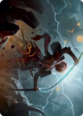 Raiyuu, Storm's Edge Art Card - Art Series: Kamigawa: Neon Dynasty Magic: The Gathering trading card