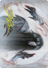 Clawing Torment Art Card (Gold-Stamped Signature) - Art Series: Kamigawa: Neon Dynasty (ASNEO) #32 - Special Magic: The Gathering Trading Card