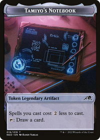 Tamiyo's Notebook Token - Kamigawa: Neon Dynasty (NEO) #16 - Token Magic: The Gathering Trading Card