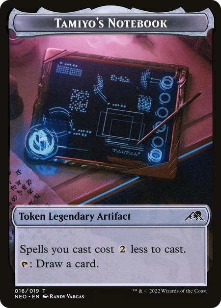 Tamiyo's Notebook Token - Kamigawa: Neon Dynasty Magic: The Gathering trading card