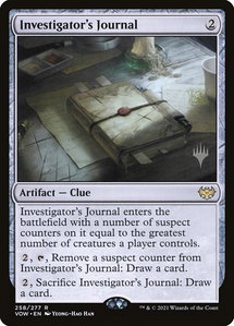 Investigator's Journal - Promo Pack: Kamigawa: Neon Dynasty (PPNEO) #258p - Rare Magic: The Gathering Trading Card