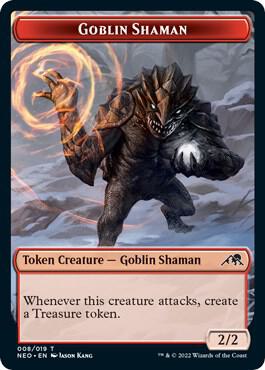 Goblin Shaman Token - Kamigawa: Neon Dynasty Magic: The Gathering trading card