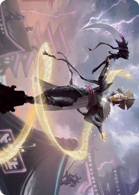 Naomi, Pillar of Order Art Card - Art Series: Kamigawa: Neon Dynasty (ASNEO) #35 - Special Magic: The Gathering Trading Card