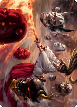 Unquenchable Fury Art Card - Art Series: Kamigawa: Neon Dynasty Magic: The Gathering trading card