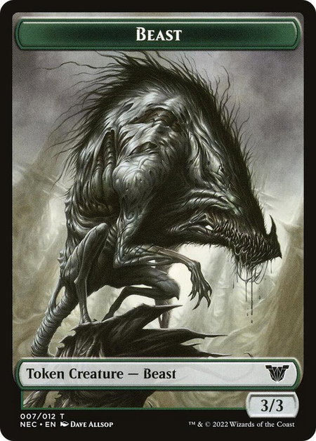 Beast // Treasure Double-Sided Token trading card from Commander: Kamigawa: Neon Dynasty Beast // Treasure Double-Sided Token - Commander: Kamigawa: Neon Dynasty Magic: The Gathering trading card