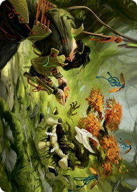 Commune with Spirits Art Card - Art Series: Kamigawa: Neon Dynasty (ASNEO) #40 - Special Magic: The Gathering Trading Card