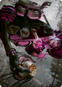 Undercity Scrounger Art Card - Art Series: Kamigawa: Neon Dynasty Magic: The Gathering trading card