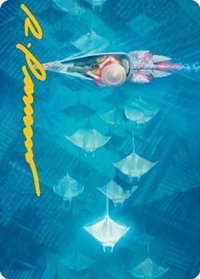 Discover the Impossible Art Card (Gold-Stamped Signature) - Art Series: Kamigawa: Neon Dynasty (ASNEO) #43 - Special Magic: The Gathering Trading Card