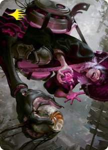 Undercity Scrounger Art Card (Gold-Stamped Signature) - Art Series: Kamigawa: Neon Dynasty (ASNEO) #42 - Special Magic: The Gathering Trading Card