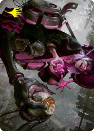 Undercity Scrounger Art Card (Gold-Stamped Signature) - Art Series: Kamigawa: Neon Dynasty Magic: The Gathering trading card