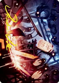 Smoke Spirits' Aid Art Card (Gold-Stamped Signature) - Art Series: Kamigawa: Neon Dynasty (ASNEO) #41 - Special Magic: The Gathering Trading Card