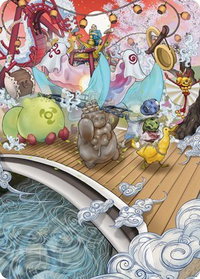 March of Otherworldly Light Art Card - Art Series: Kamigawa: Neon Dynasty (ASNEO) #48 - Special Magic: The Gathering Trading Card