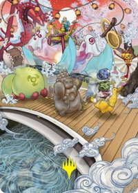 March of Otherworldly Light Art Card (Gold-Stamped Signature) - Art Series: Kamigawa: Neon Dynasty (ASNEO) #48 - Special Magic: The Gathering Trading Card