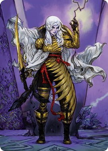 The Wandering Emperor Art Card (49/81) - Art Series: Kamigawa: Neon Dynasty (ASNEO) #49 - Special Magic: The Gathering Trading Card