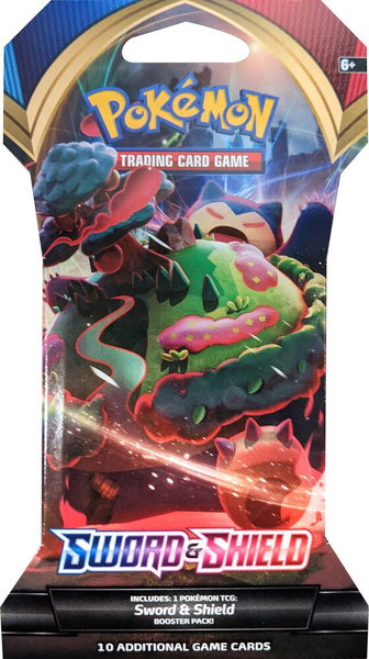 Sword and Shield Base Set Sleeved Booster Pack - SWSH01: Sword & Shield Base Set Pokémon trading card