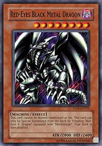 Red-Eyes Black Metal Dragon trading card from Premium Pack 1 Red-Eyes Black Metal Dragon - Premium Pack 1 YuGiOh trading card