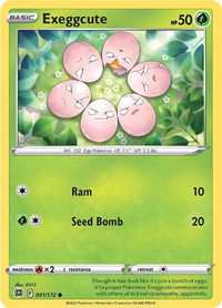 Exeggcute - SWSH09: Brilliant Stars (SWSH09) #001/172 - Common Pokémon Trading Card