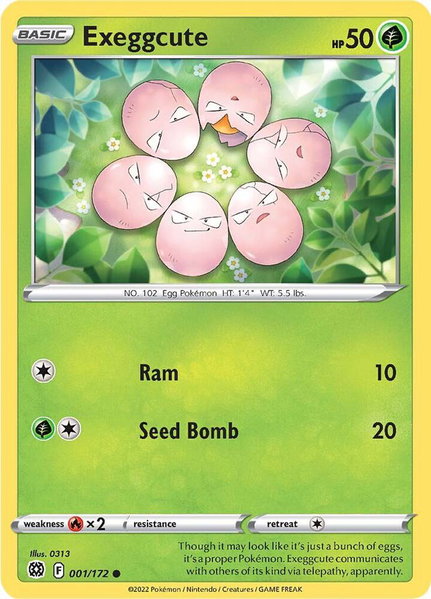 Exeggcute - SWSH09: Brilliant Stars Pokémon trading card