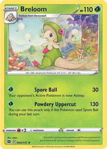 Breloom - SWSH09: Brilliant Stars (SWSH09) #004/172 - Rare Pokémon Trading Card
