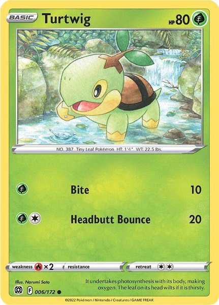 Turtwig - SWSH09: Brilliant Stars Pokémon trading card