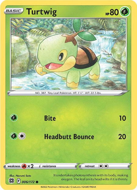 Turtwig - SWSH09: Brilliant Stars Pokémon trading card