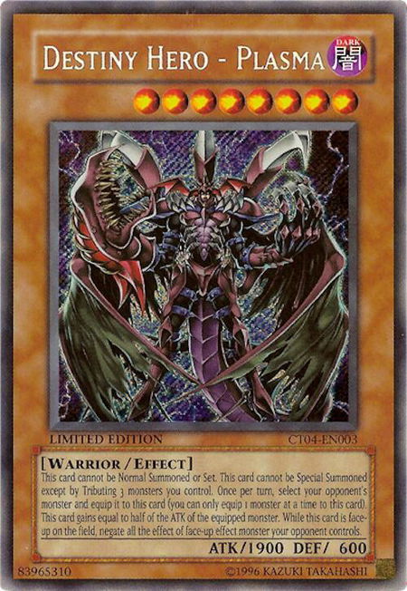 Destiny HERO - Plasma - 2007 Collectors Tin YuGiOh trading card