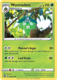 Wormadam (10) - SWSH09: Brilliant Stars (SWSH09) #010/172 - Rare Pokémon Trading Card
